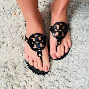 Tory Burch Black Flip Flop Shoes